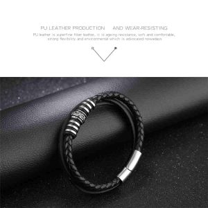 Leather Bracelet Multi Band