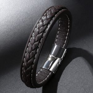 Geometric Leathers Bracelet