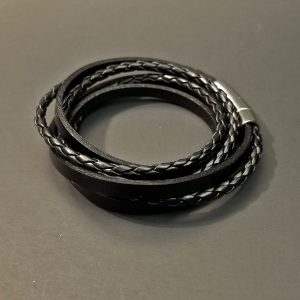 Leather Multi Wrap Bracelet