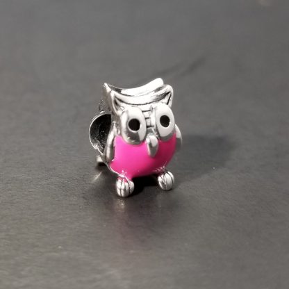 Pink Silver Owl