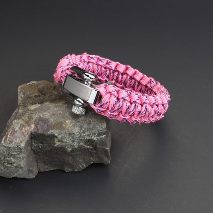 Crossed Pink Bracelet